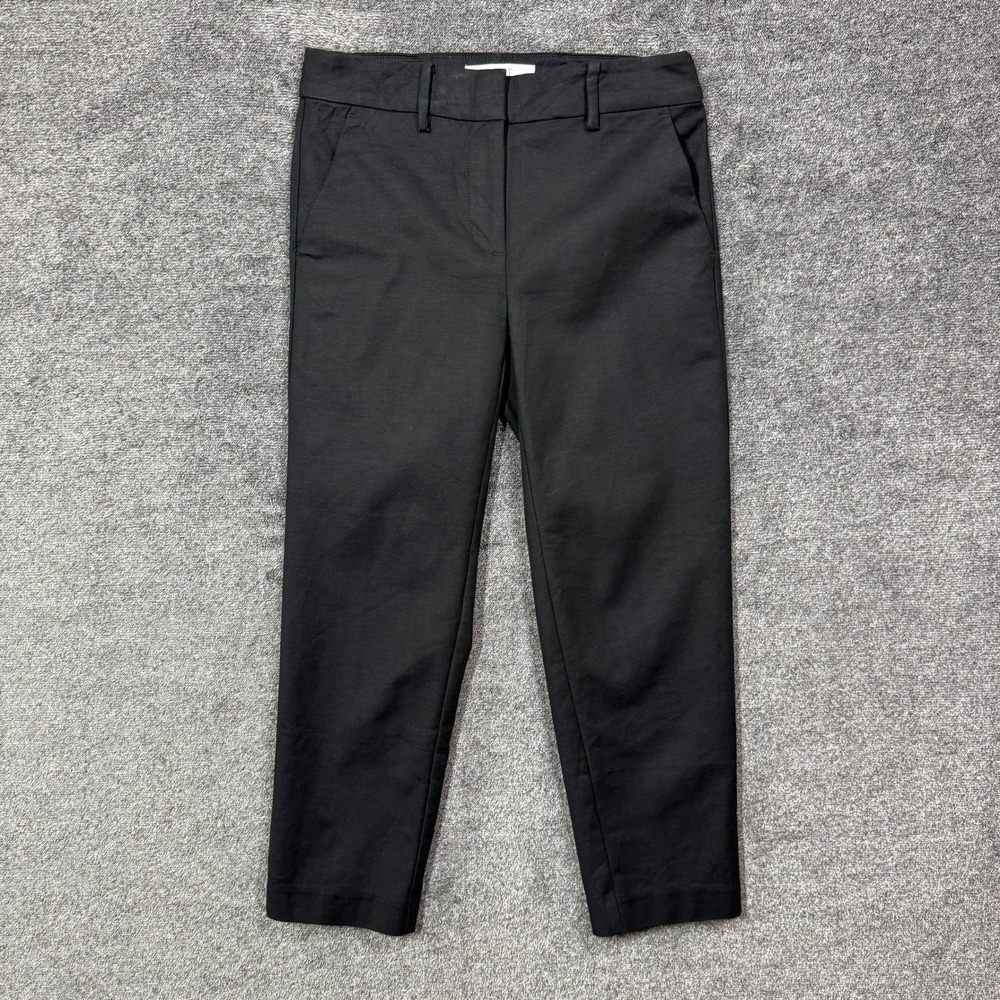 Loft Riviera Slim Pants Black‎ Ankle Trousers Womens 00P Petite 28W 23L